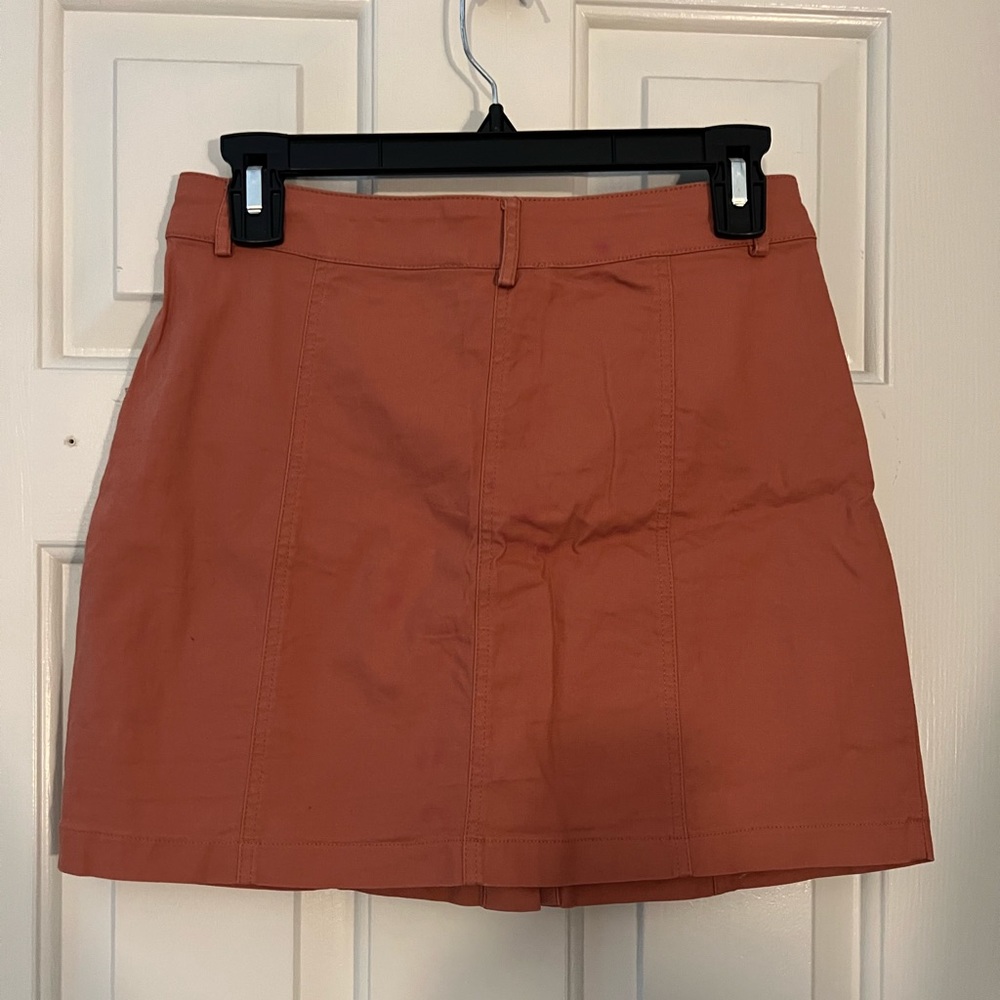 Burnt orange mini skirt - Picture 2 of 3